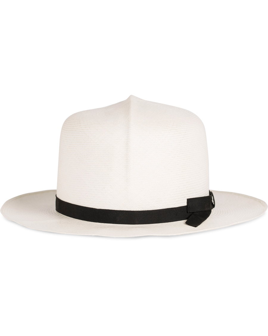 Herr | Borsalino Montechristi Rollable Panama Hat White | Borsalino | Montechristi Rollable Panama Hat White