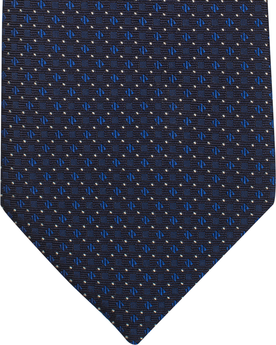 Herr | Paul Smith Accessories Woven Micro Structure 8 cm Silk Tie Navy | Paul Smith Accessories | Woven Micro Structure 8 cm Silk Tie Navy