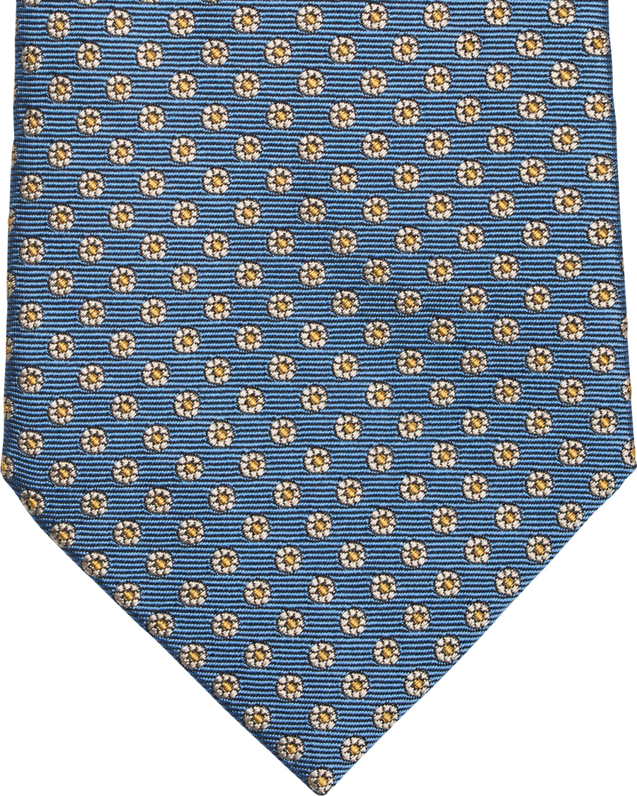 Herr | Paul Smith Accessories Woven Micro Medalion 8 cm Silk Tie Light Blue | Paul Smith Accessories | Woven Micro Medalion 8 cm Silk Tie Light Blue