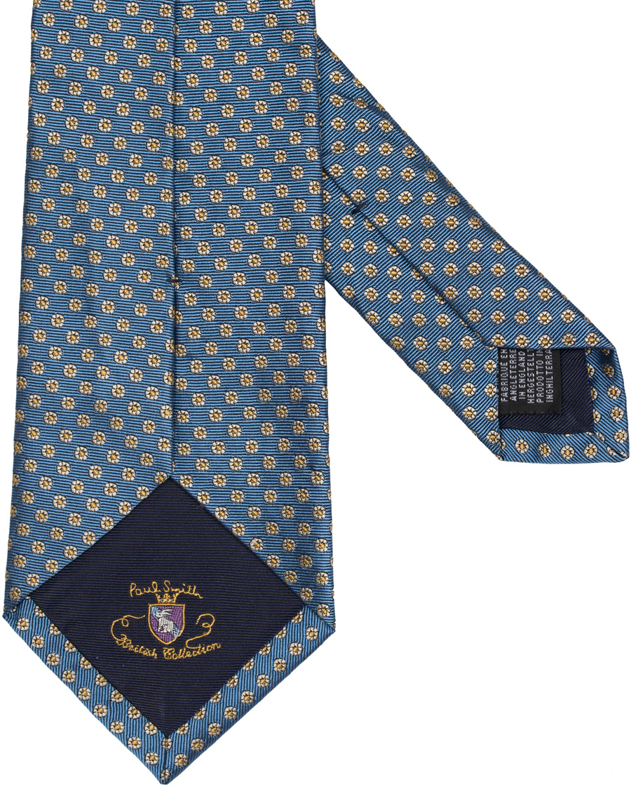 Herr | Paul Smith Accessories Woven Micro Medalion 8 cm Silk Tie Light Blue | Paul Smith Accessories | Woven Micro Medalion 8 cm Silk Tie Light Blue