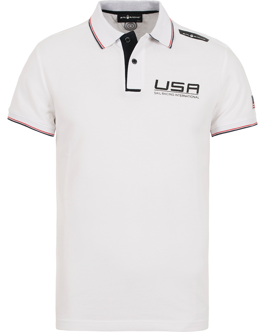 Herr | Pikéer | Sail Racing | Race International USA Polo White