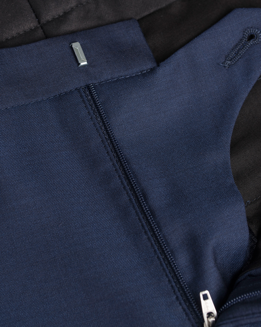 Herr | Byxor | J.Lindeberg | Paulie Dressed Wool Trousers Blueberry