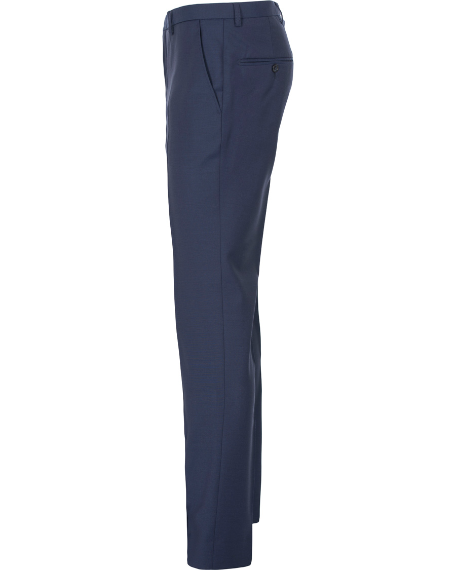 Herr | Byxor | J.Lindeberg | Paulie Dressed Wool Trousers Blueberry