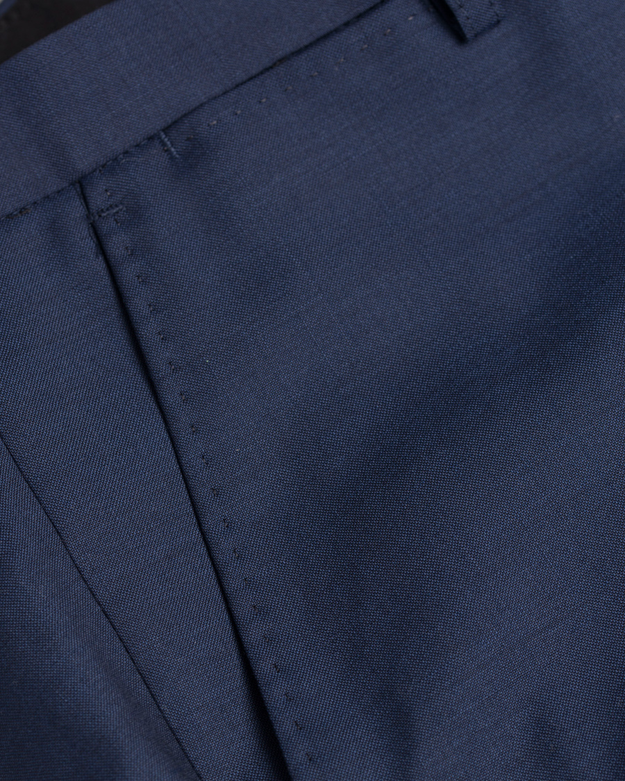 Herr | Byxor | J.Lindeberg | Paulie Dressed Wool Trousers Blueberry
