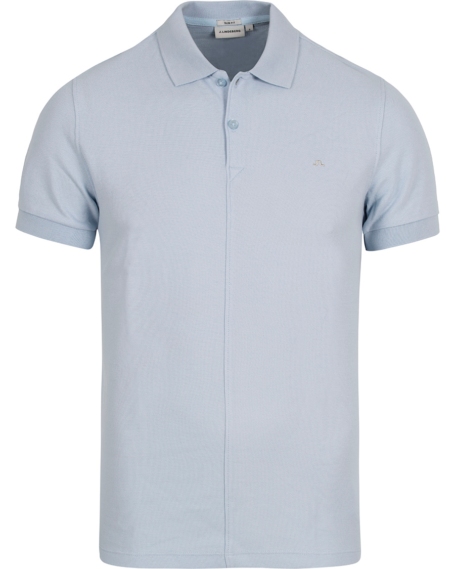 Herr | Pikéer | J.Lindeberg | Rubi Slim JL Pique Light Blue