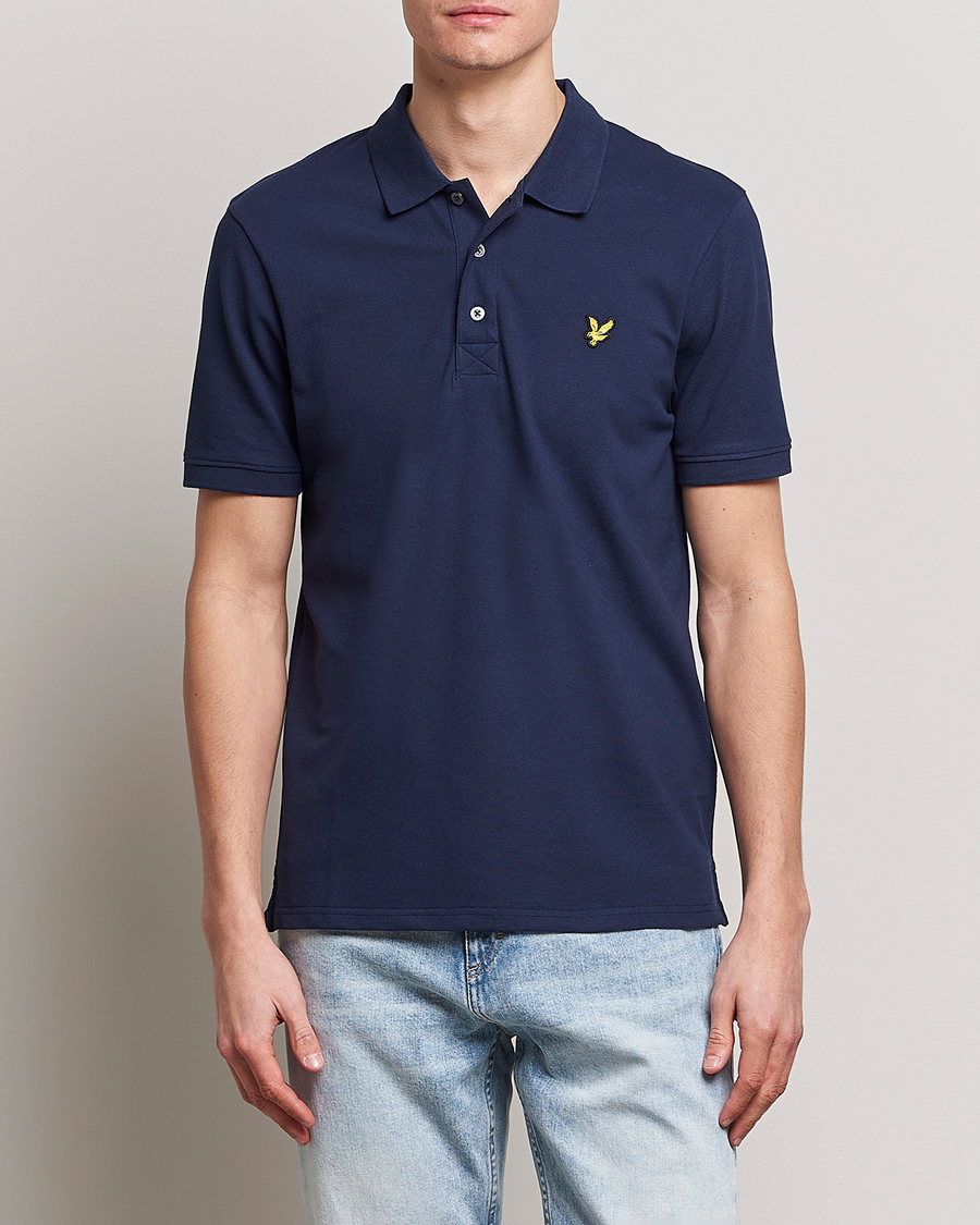 Herr | Kläder | Lyle & Scott | Plain Pique Polo Dark Navy