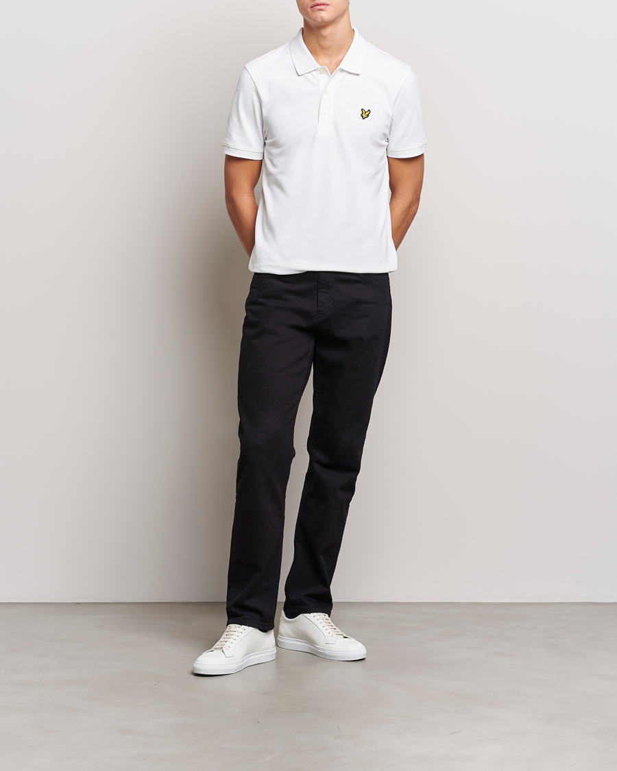 Herr | Pikéer | Lyle & Scott | Plain Pique Polo Shirt White