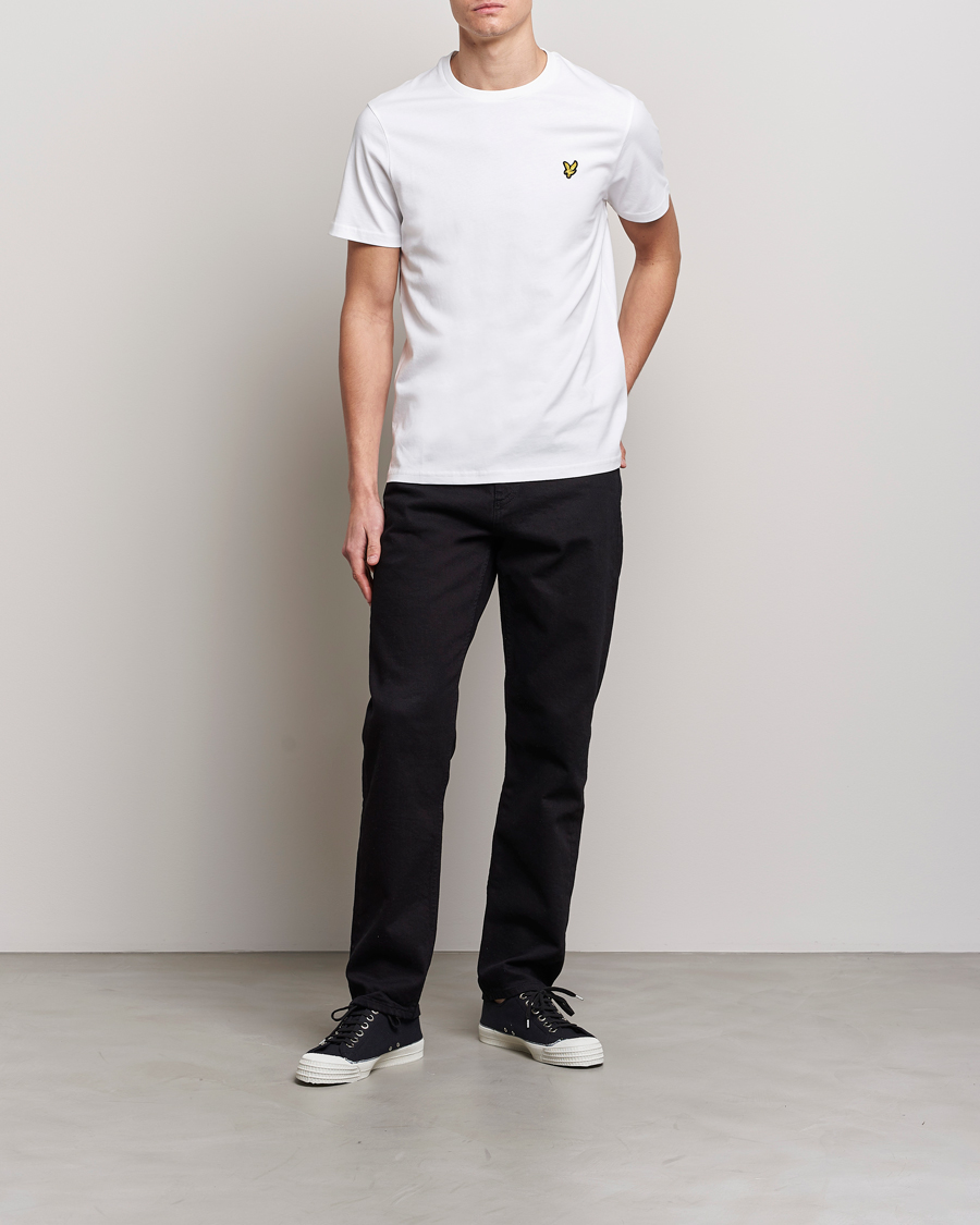 Herr | T-Shirts | Lyle & Scott | Plain Crew Neck Cotton T-Shirt White