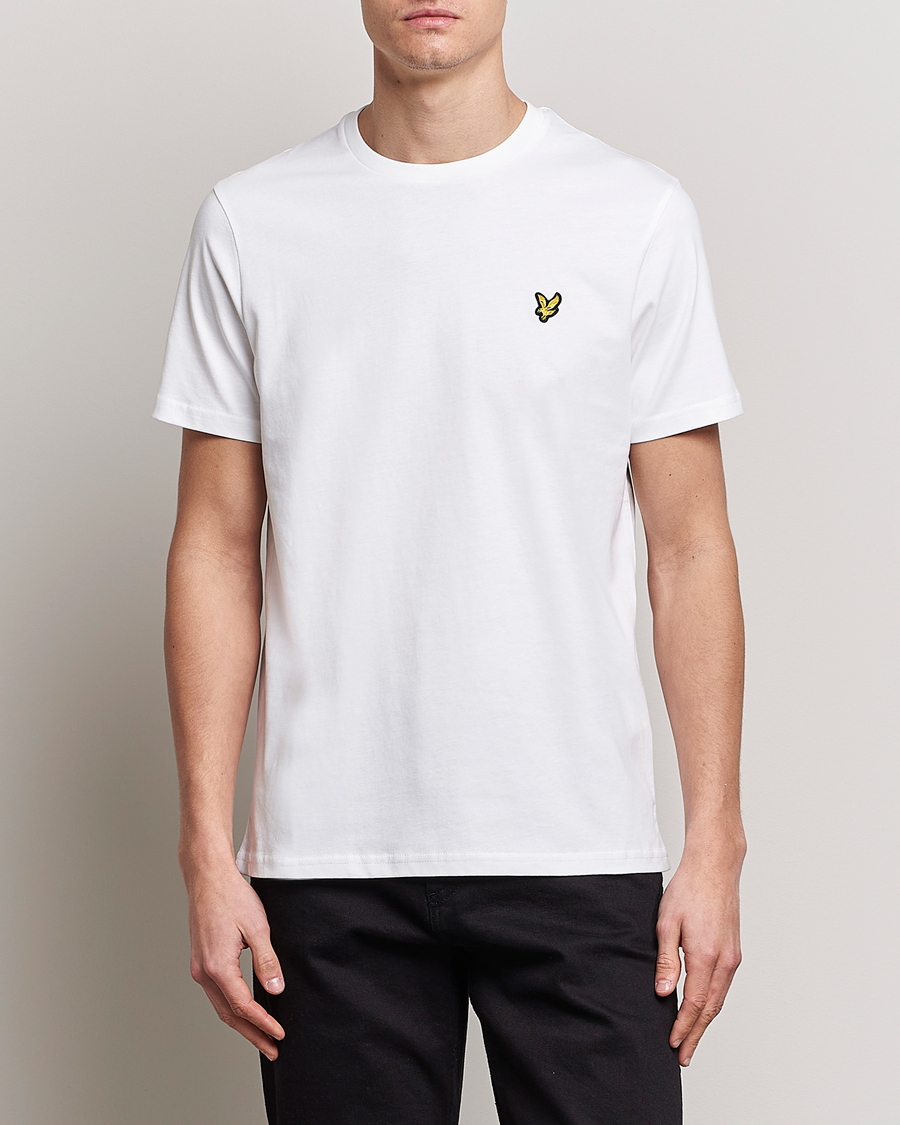 Herre | Lyle & Scott | Lyle & Scott | Crew Neck Organic Cotton T-Shirt White