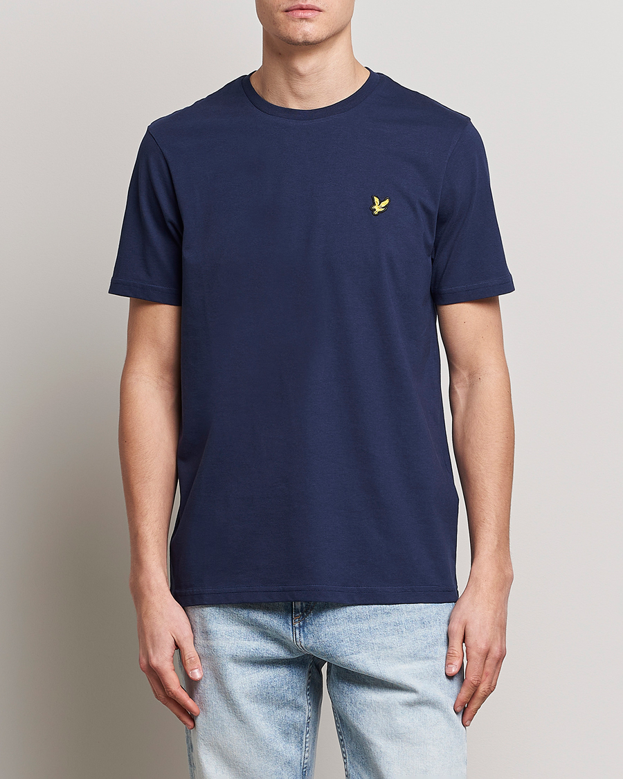 Herr | T-Shirts | Lyle & Scott | Crew Neck Organic Cotton T-Shirt Dark Navy