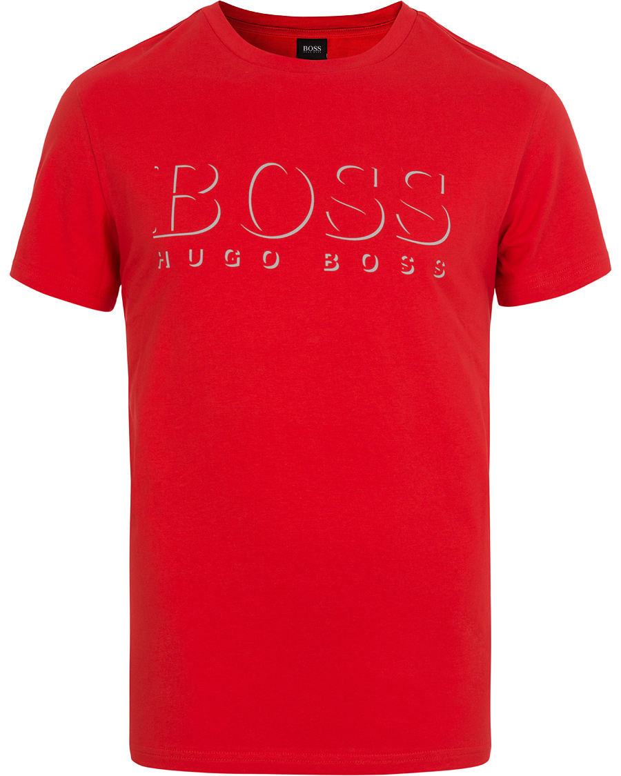 Herr | T-Shirts | BOSS BLACK | BOSS T-Shirts Logo Bright Red