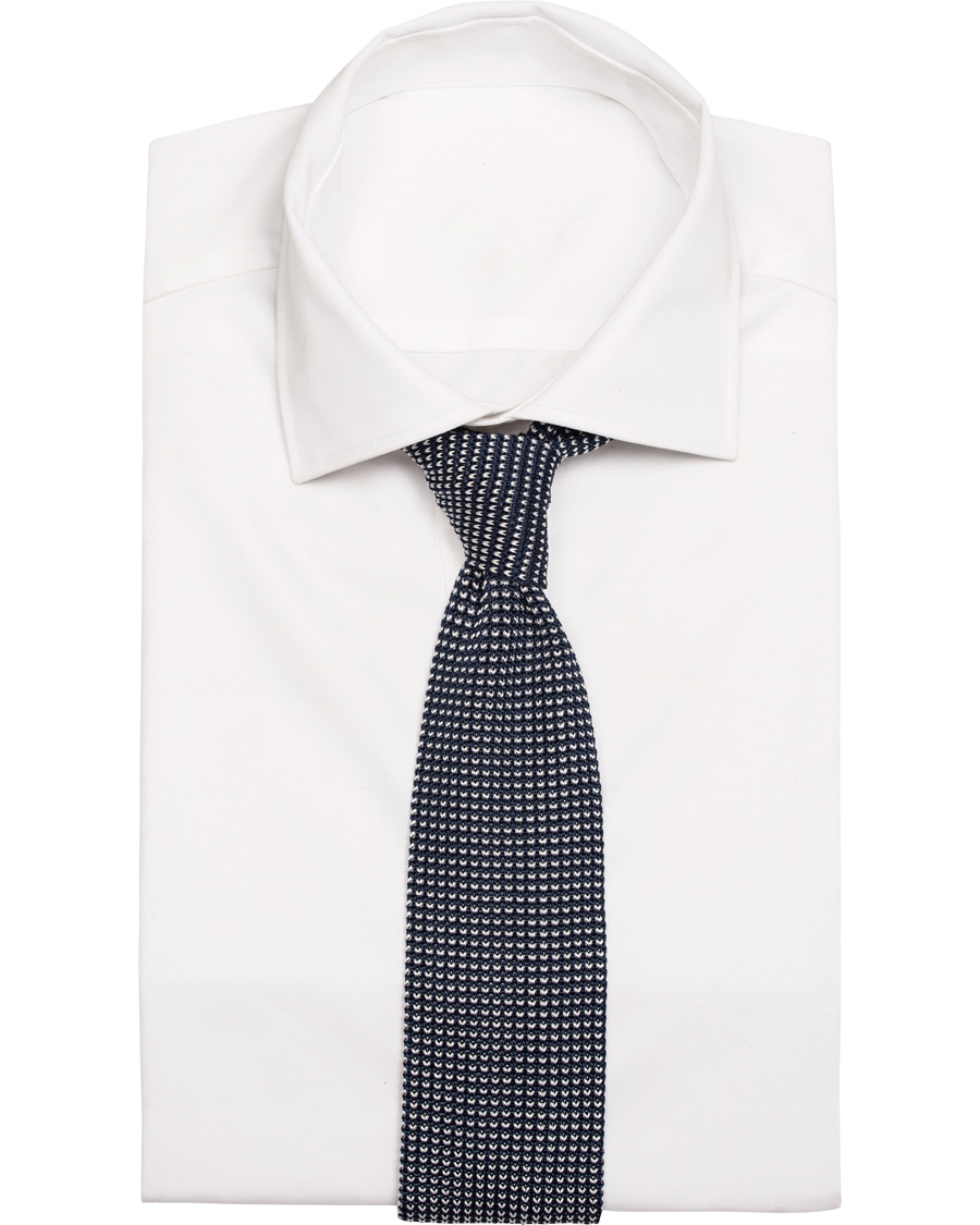 Herr | GANT Diamond G Structure Knitted 6 cm Tie Classic Blue | GANT Diamond G | Structure Knitted 6 cm Tie Classic Blue