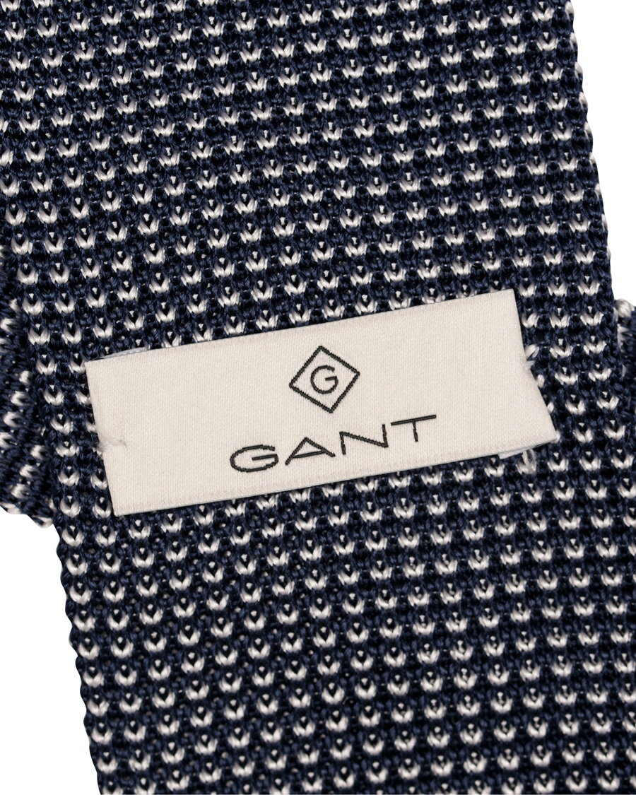 Herr | GANT Diamond G Structure Knitted 6 cm Tie Classic Blue | GANT Diamond G | Structure Knitted 6 cm Tie Classic Blue