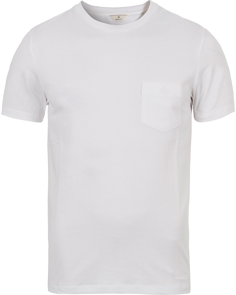 Herr | T-Shirts | GANT Diamond G | Pocket Tee White