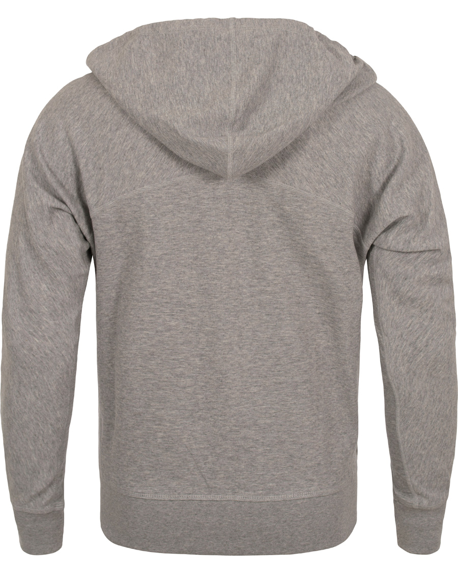 Herr | Tröjor | GANT Diamond G | Full Zip Hoodie Light Grey Melange