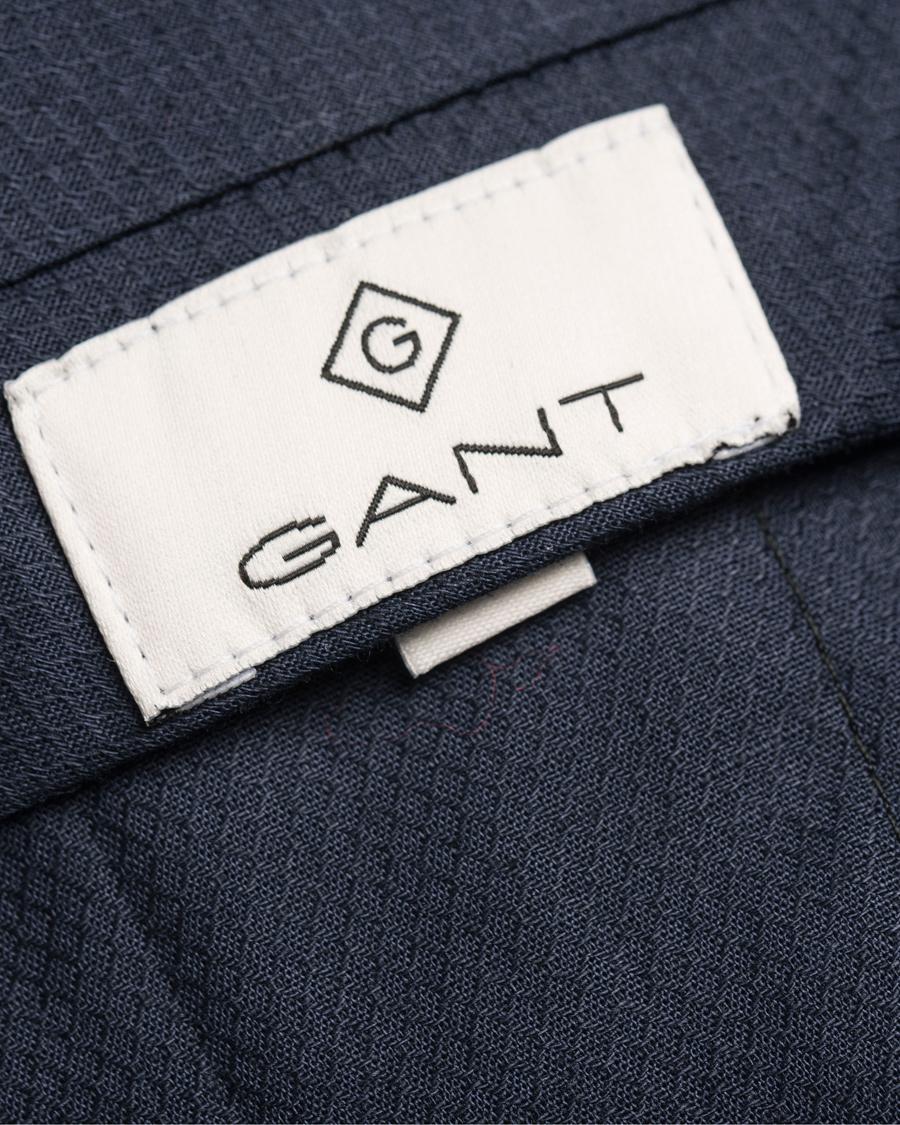 Herr | Byxor | GANT Diamond G | Tailored Slim Travel Pant Ink