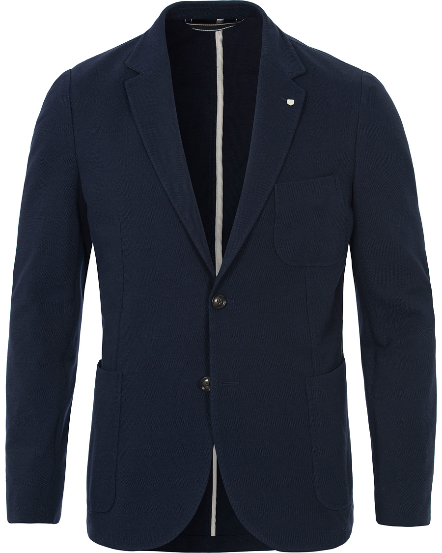Herr | Kavajer | GANT | The Jersey Weekender Fit Blazer Marine
