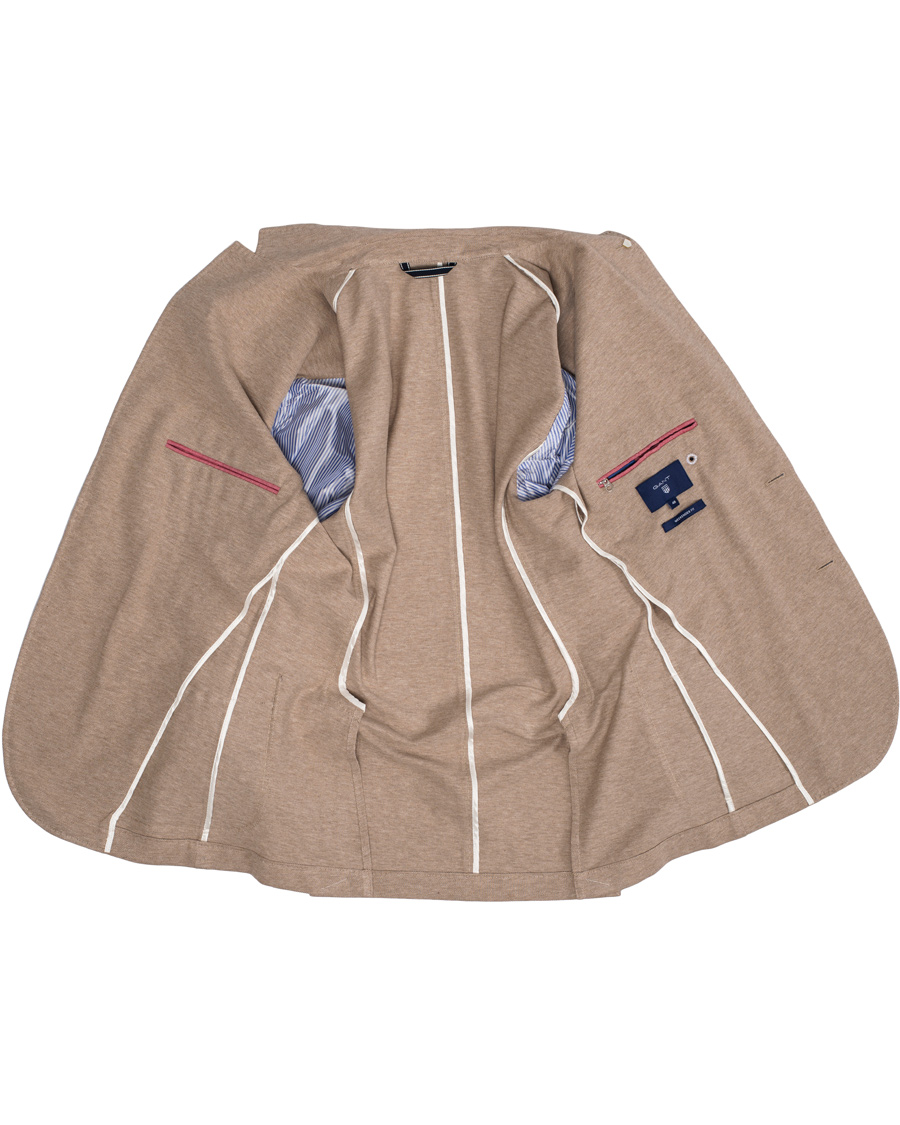 Herr | Kavajer | GANT | The Jersey Weekender Fit Blazer Dark Khaki