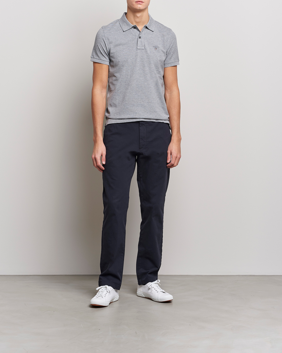 Herr | Pikéer | GANT | The Original Polo Grey Melange