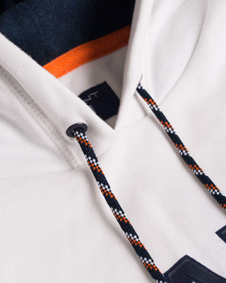 Herr | Tröjor | GANT | U.S - 49 Hoodie White