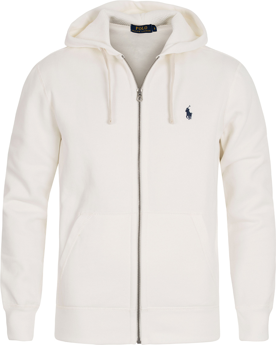 Herr | Tröjor | Polo Ralph Lauren | Full Zip Hoodie Deckwash White