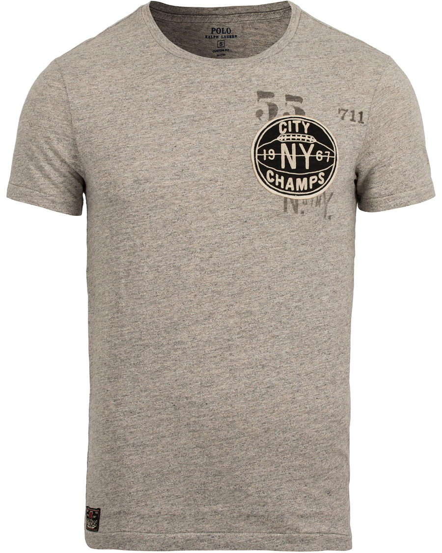 Herr | T-Shirts | Polo Ralph Lauren | Custom Fit Basketball Printed Tee Loft Heather