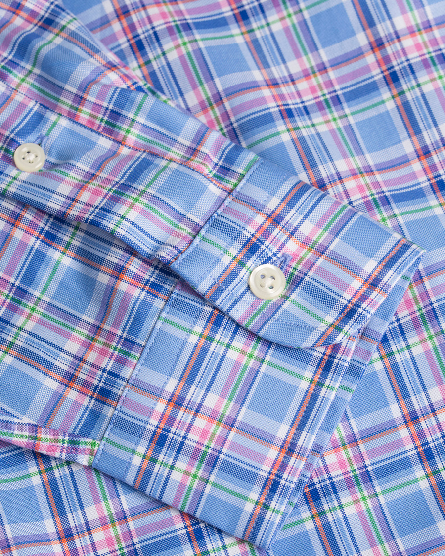 Herr | Skjortor | Polo Ralph Lauren | Slim Fit Luxury Oxford Shirt Blue/Orange