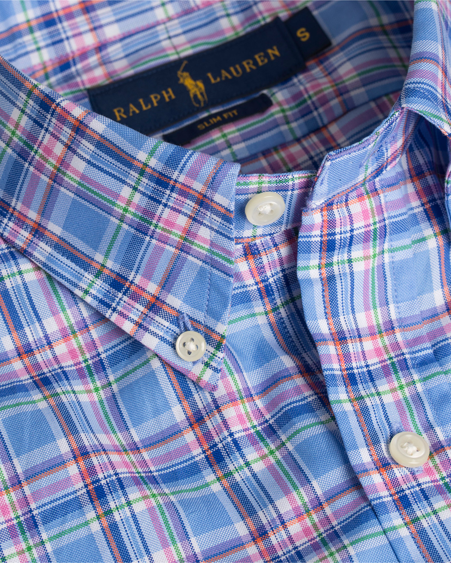 Herr | Skjortor | Polo Ralph Lauren | Slim Fit Luxury Oxford Shirt Blue/Orange