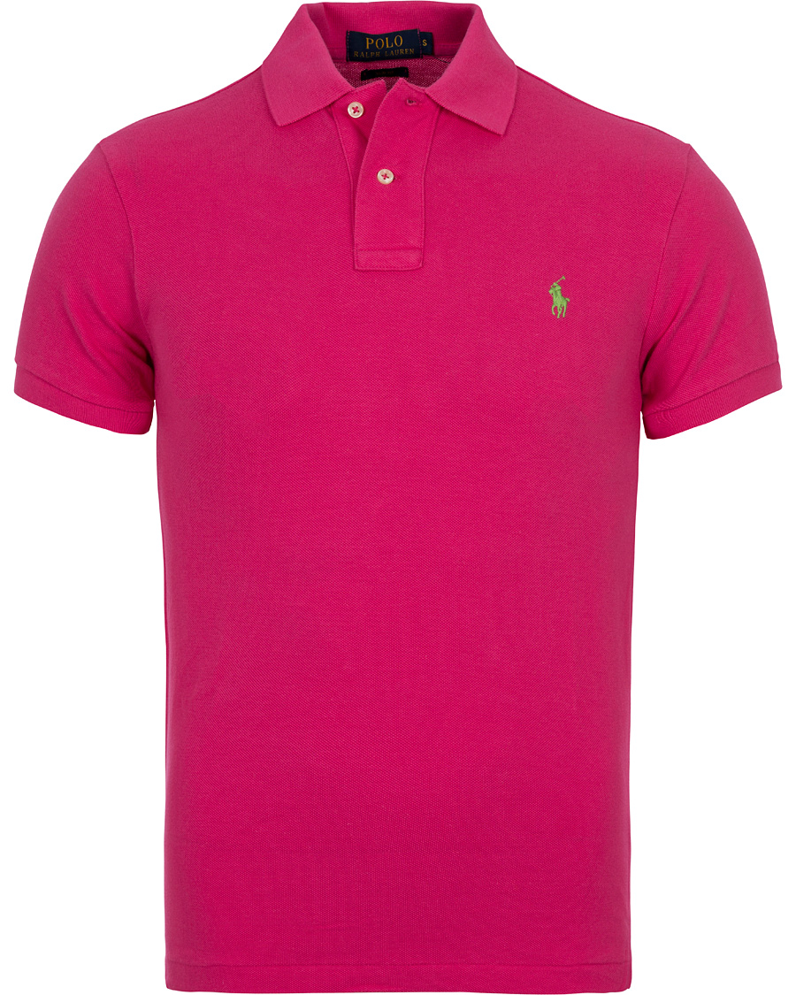 Herr | Pikéer | Polo Ralph Lauren | Slim Fit Polo Ultra Pink