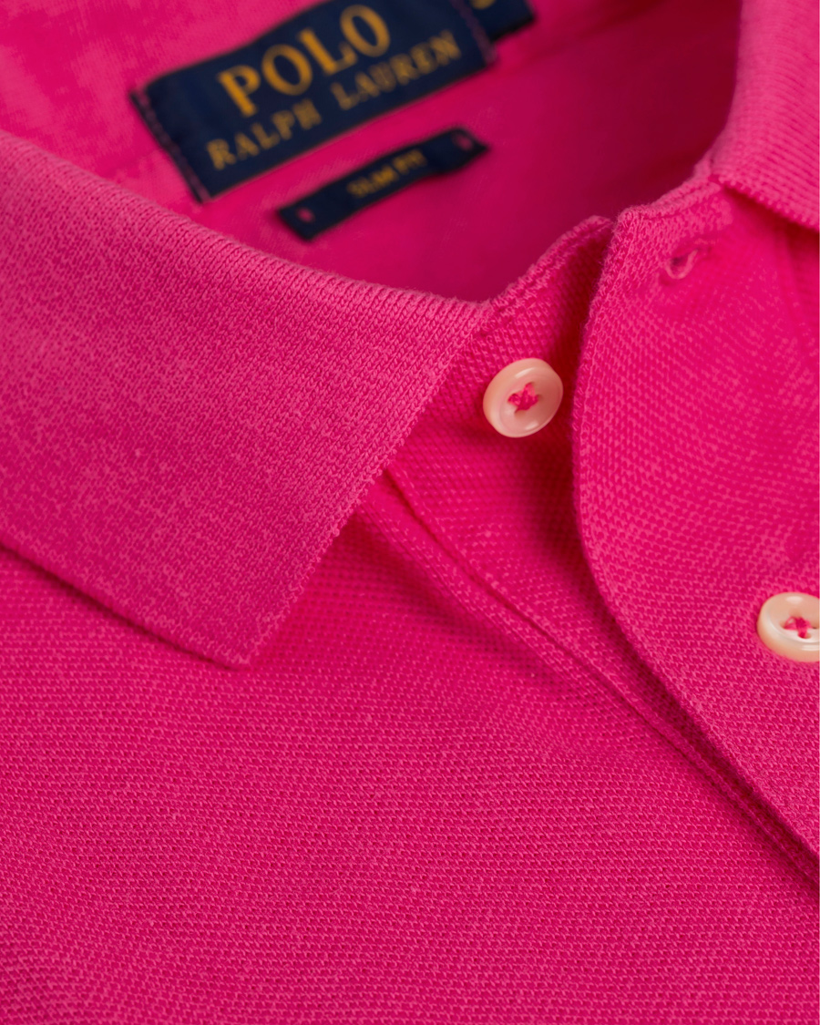 Herr | Pikéer | Polo Ralph Lauren | Slim Fit Polo Ultra Pink