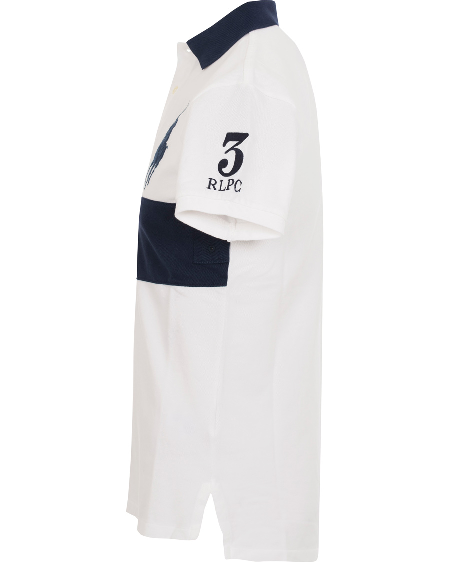 Herr | Pikéer | Polo Ralph Lauren | Blackwatch Block Stripe Polo White