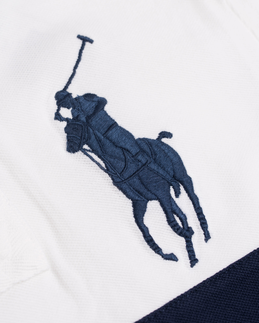 Herr | Pikéer | Polo Ralph Lauren | Blackwatch Block Stripe Polo White