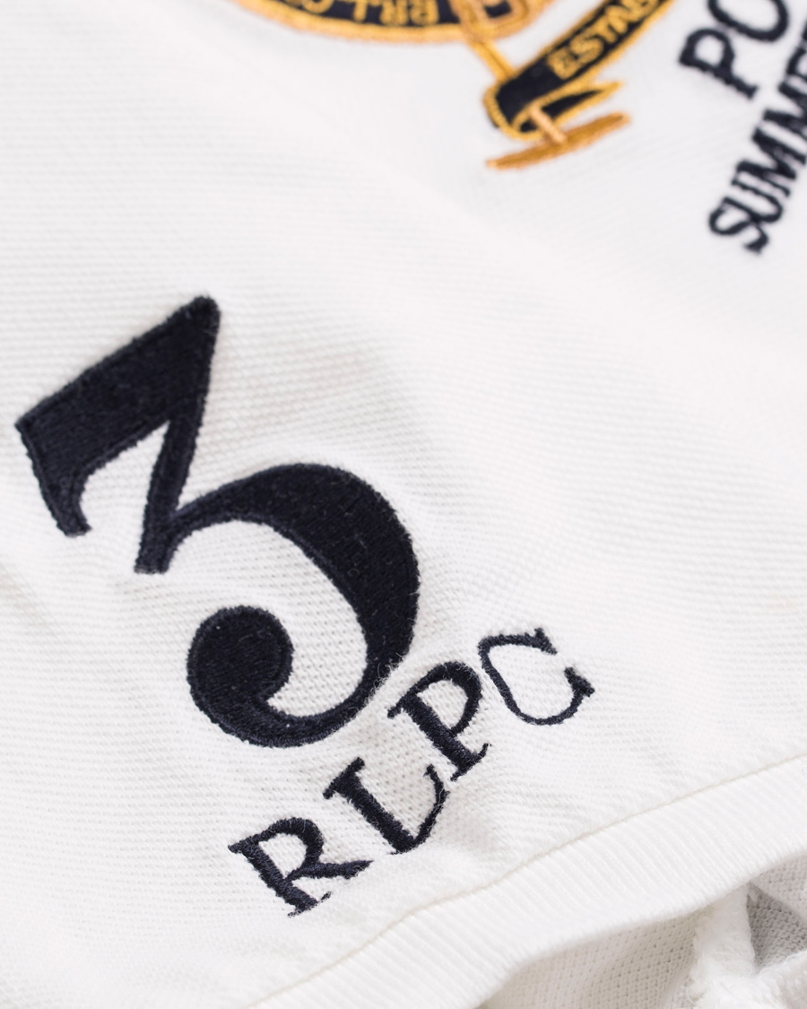Herr | Pikéer | Polo Ralph Lauren | Blackwatch Block Stripe Polo White