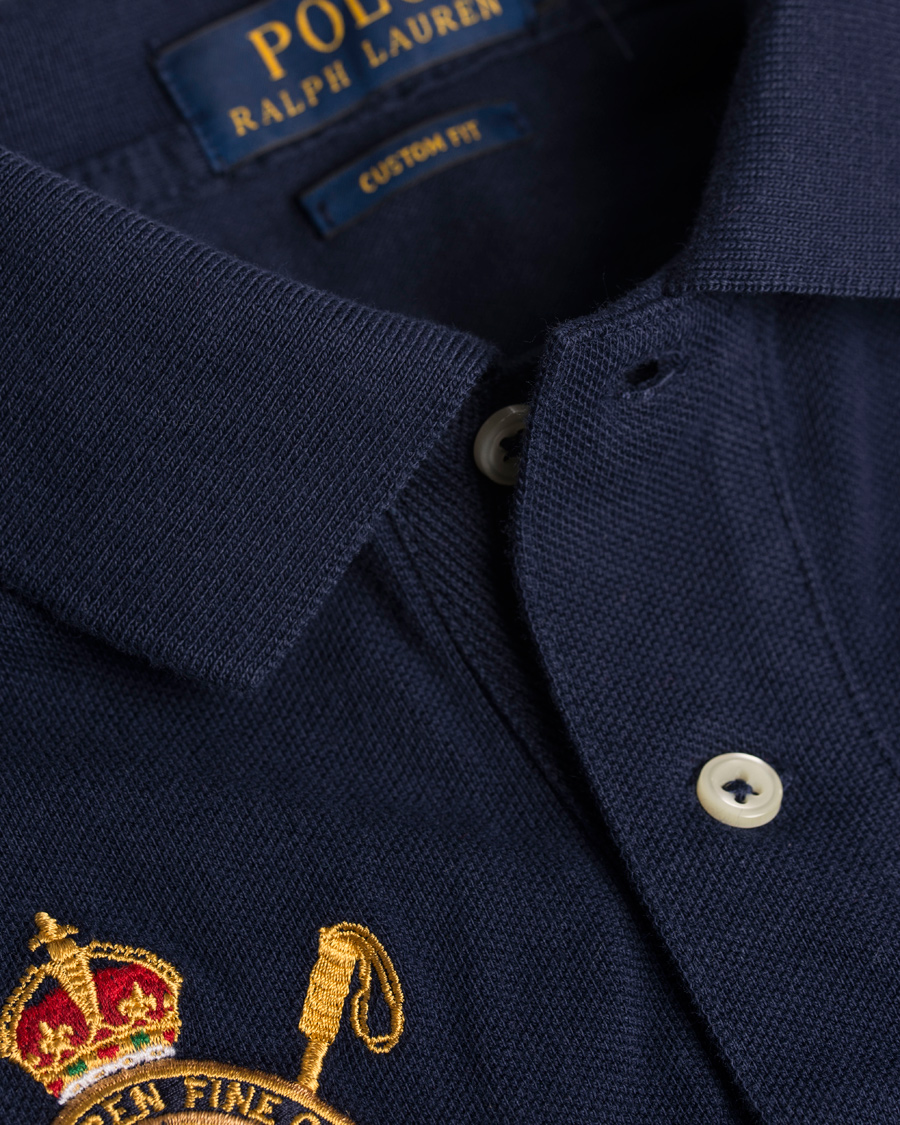 Herr | Pikéer | Polo Ralph Lauren | Blackwatch Diagonal Stripe Polo French Navy