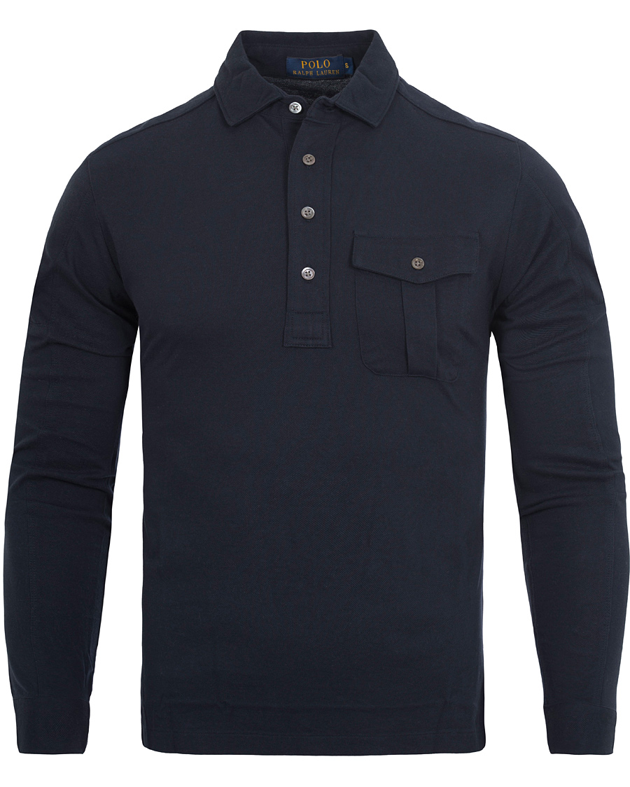 Herr | Tröjor | Polo Ralph Lauren | Moto Military Shirt Sweater Aviator Navy