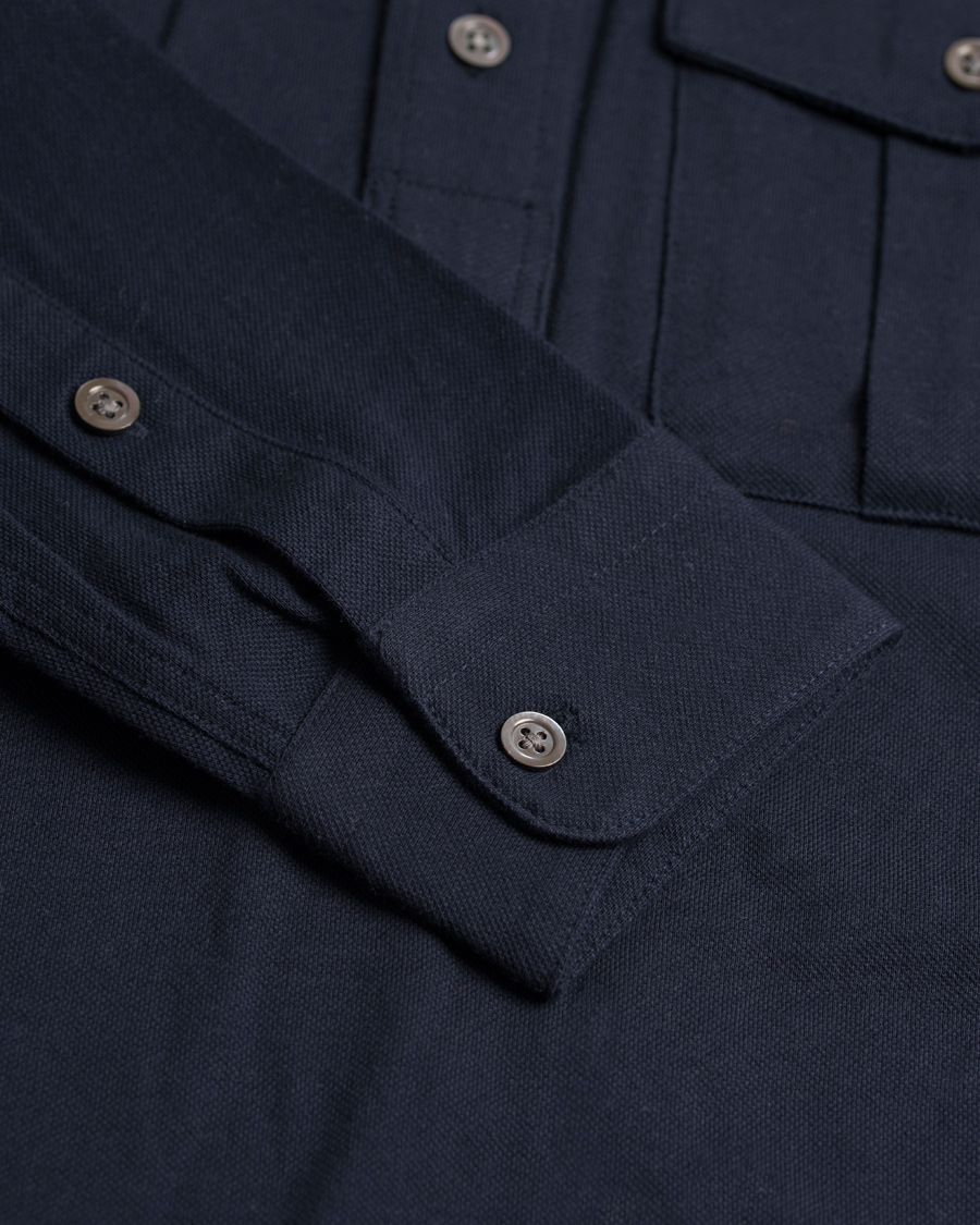 Herr | Tröjor | Polo Ralph Lauren | Moto Military Shirt Sweater Aviator Navy