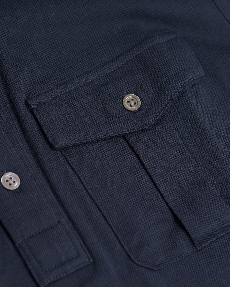 Herr | Tröjor | Polo Ralph Lauren | Moto Military Shirt Sweater Aviator Navy