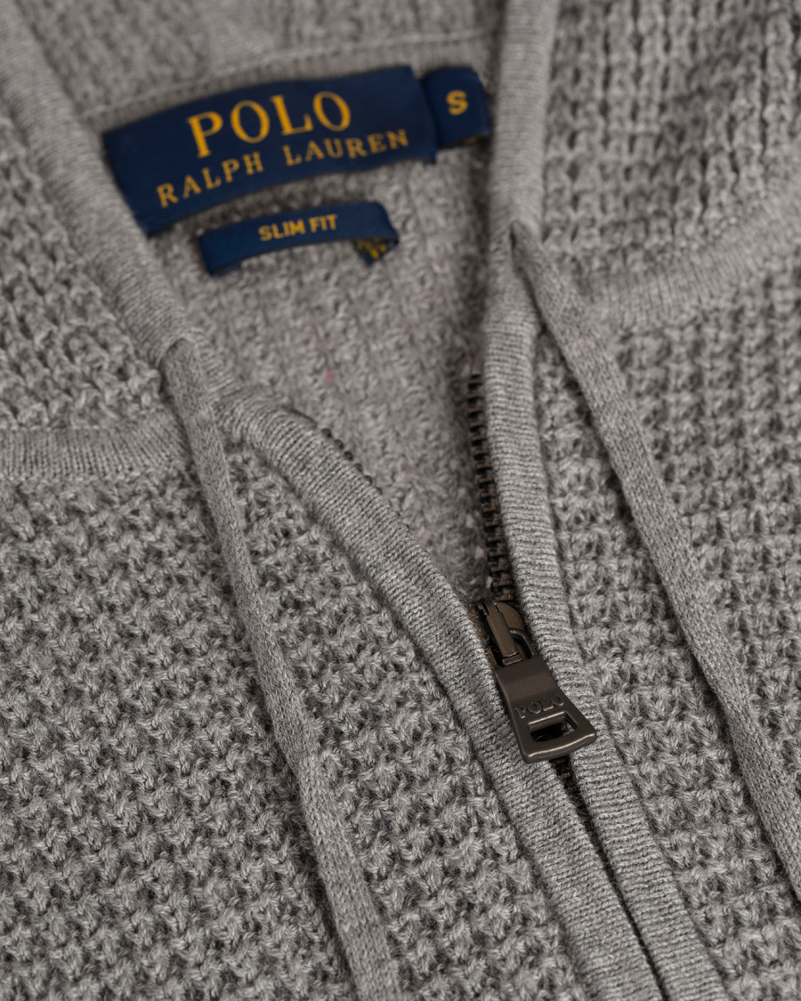 Herr | Tröjor | Polo Ralph Lauren | Cotton/Cashmere Stone Washed Hoodie Medium Grey