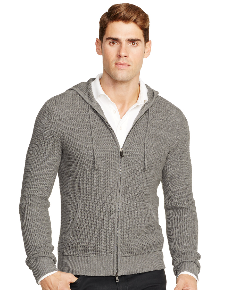 Herr | Tröjor | Polo Ralph Lauren | Cotton/Cashmere Stone Washed Hoodie Medium Grey