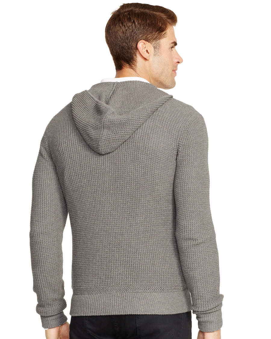 Herr | Tröjor | Polo Ralph Lauren | Cotton/Cashmere Stone Washed Hoodie Medium Grey