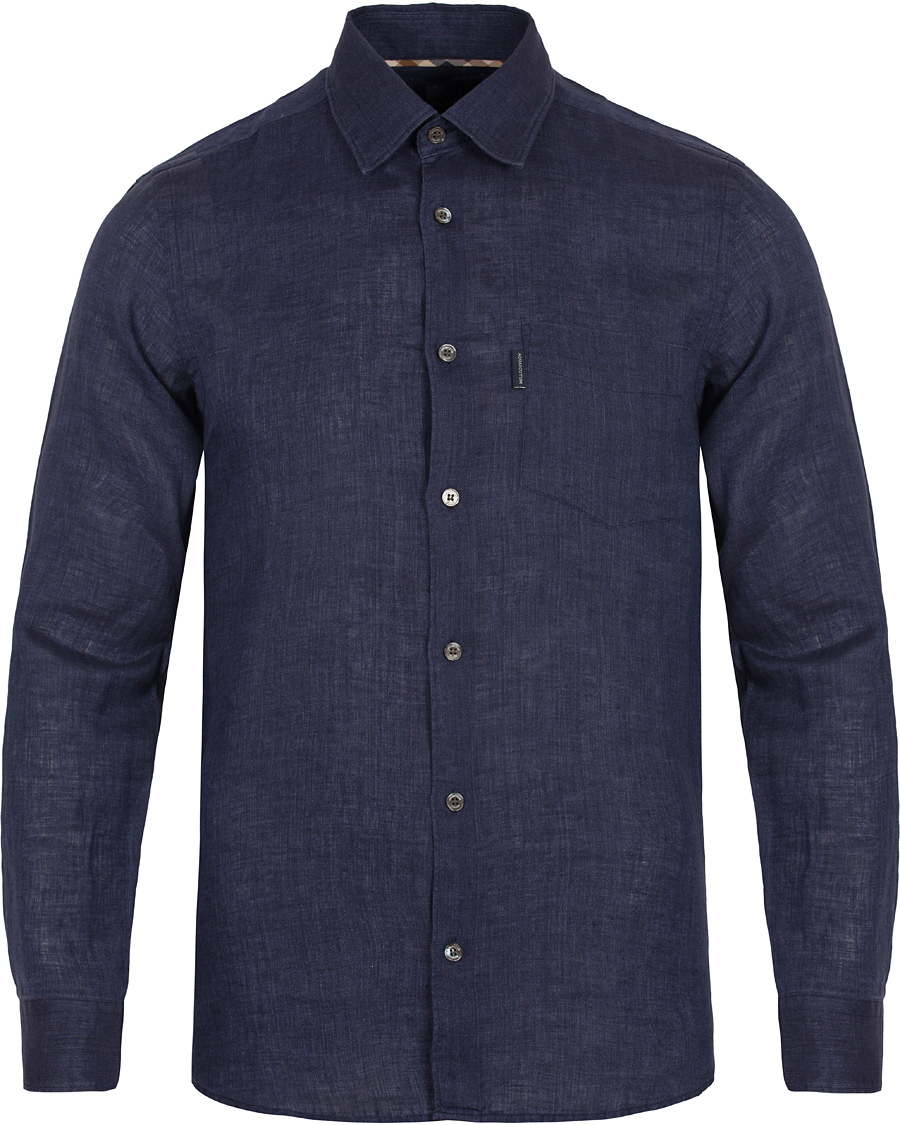 Herr | Skjortor | Aquascutum | Ashby Linnen Shirt Navy