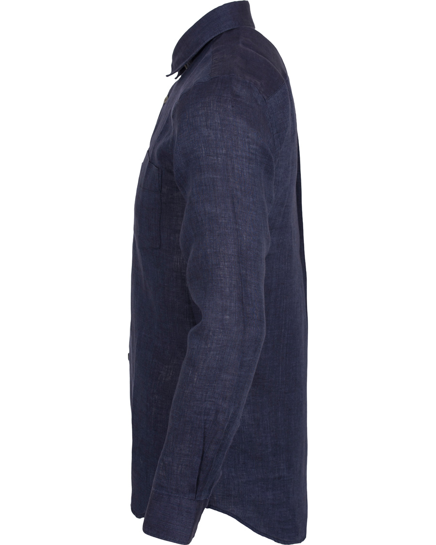 Herr | Skjortor | Aquascutum | Ashby Linnen Shirt Navy