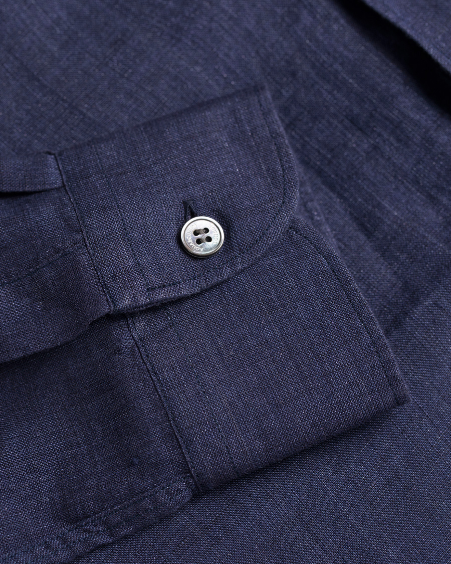 Herr | Skjortor | Aquascutum | Ashby Linnen Shirt Navy