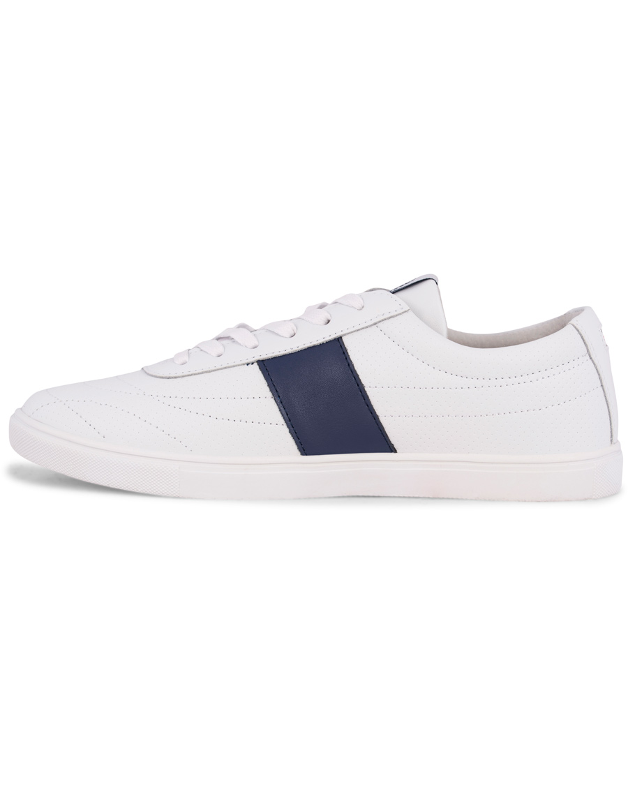 Herr | Henri Lloyd Wimbledon Trainer Sneaker White/Navy | Henri-Lloyd | Henri Lloyd Wimbledon Trainer Sneaker White/Navy