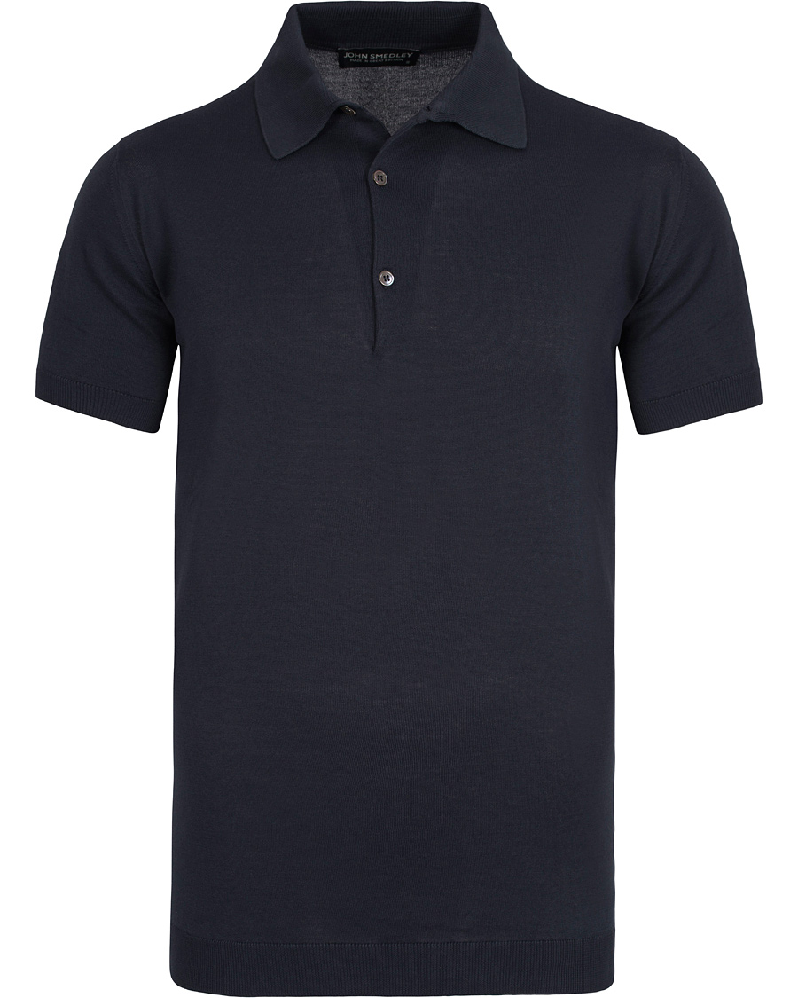 Herr | Pikéer | John Smedley | Adrian Slim Fit Sea Island Polo Navy