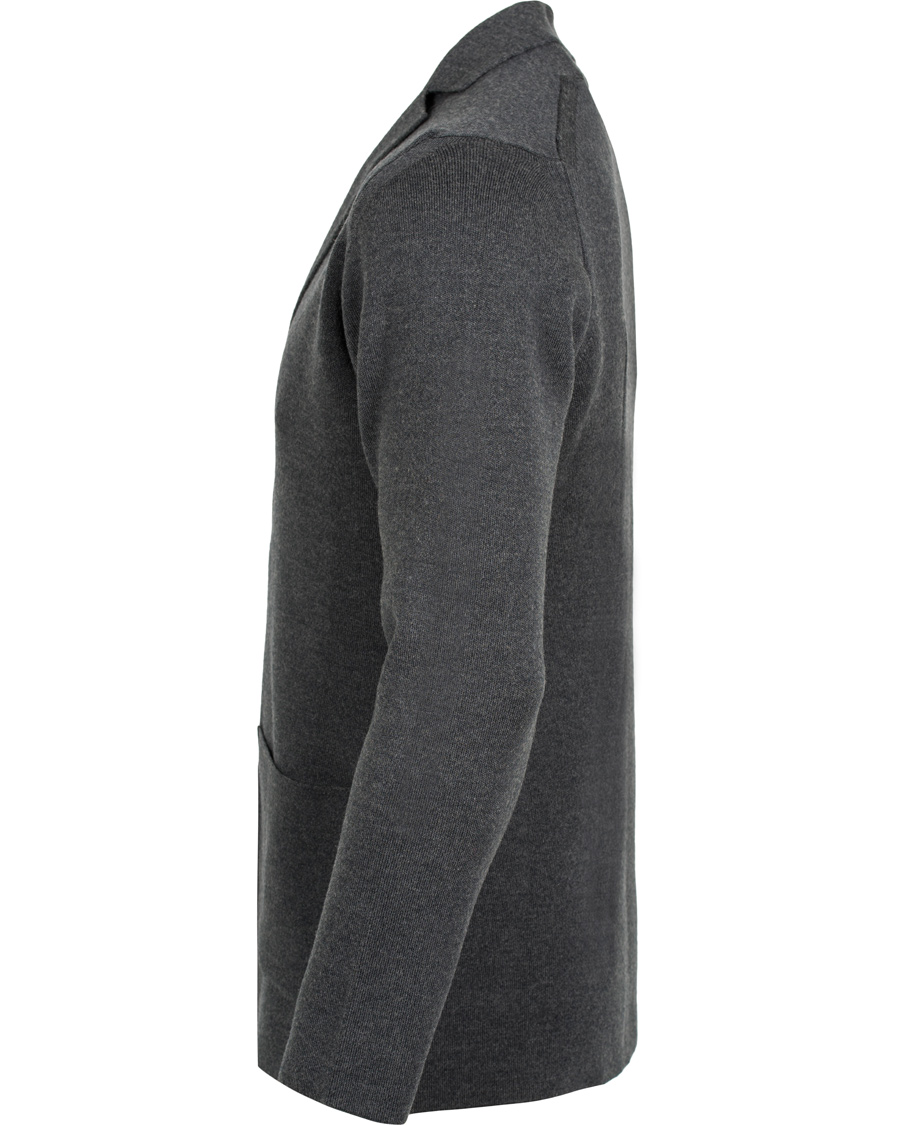 Herr | Tröjor | John Smedley | Oxland Wool Blazer Charcoal