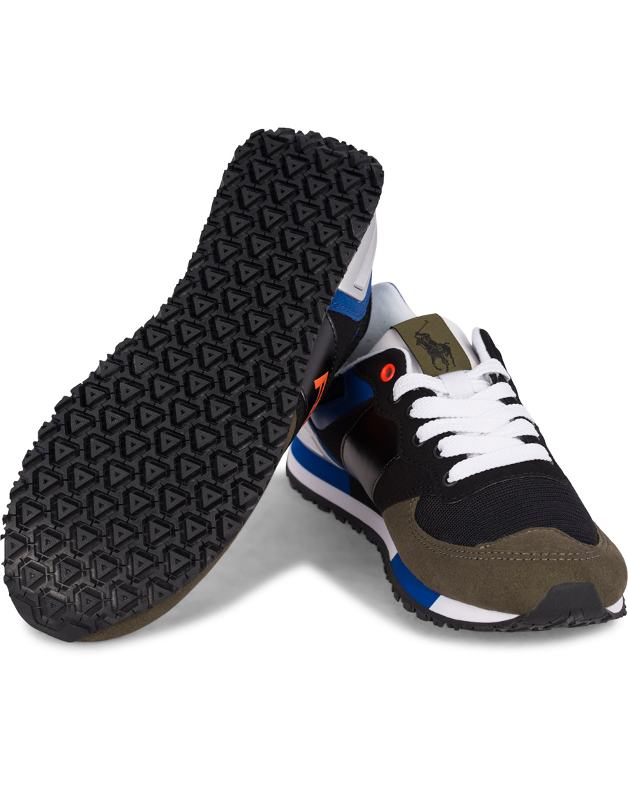 Herr | Polo Sport Ralph Lauren Slaton RL Running Sneaker Black/Orange | Polo Sport Ralph Lauren | Slaton RL Running Sneaker Black/Orange