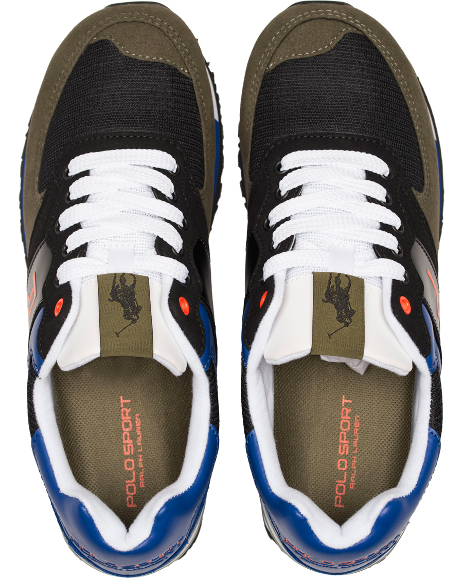 Herr | Polo Sport Ralph Lauren Slaton RL Running Sneaker Black/Orange | Polo Sport Ralph Lauren | Slaton RL Running Sneaker Black/Orange