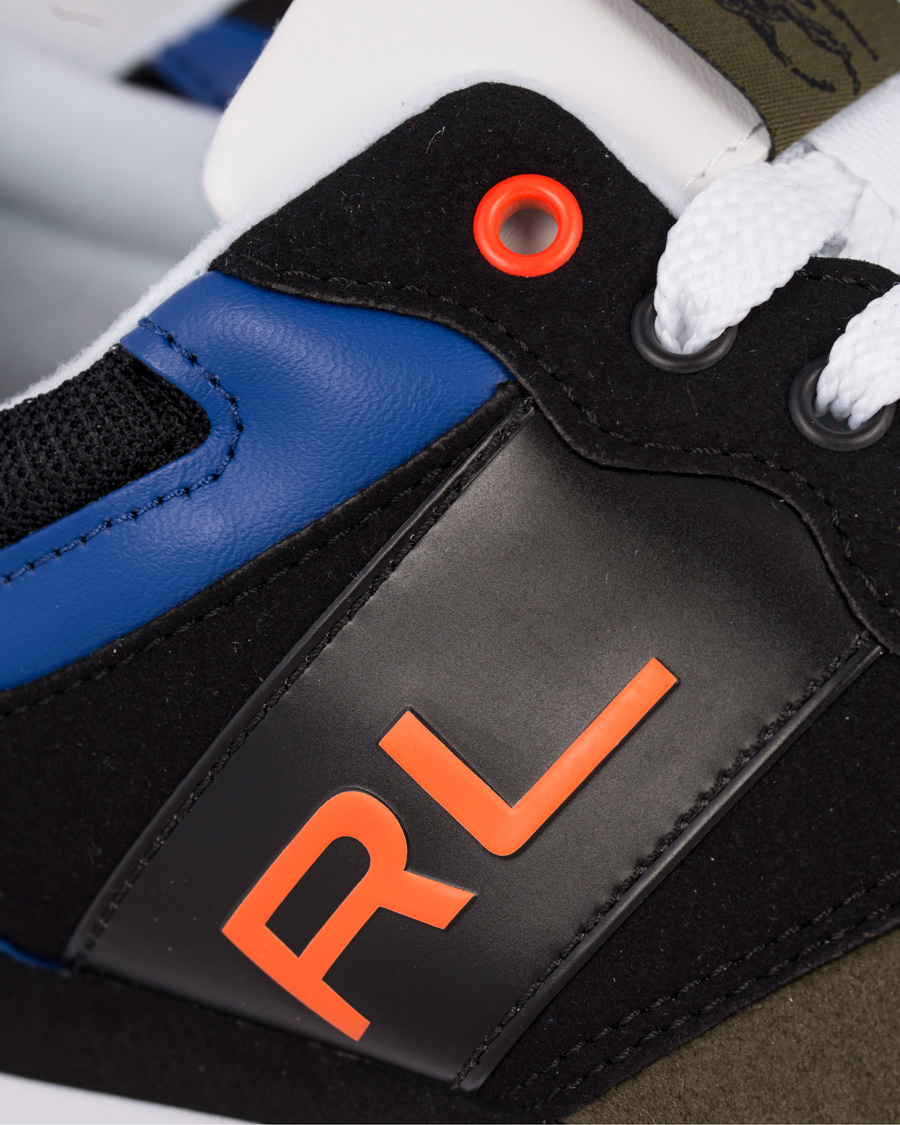 Herr | Polo Sport Ralph Lauren Slaton RL Running Sneaker Black/Orange | Polo Sport Ralph Lauren | Slaton RL Running Sneaker Black/Orange