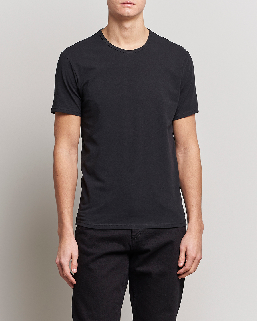 Herr | T-Shirts | Calvin Klein | Cotton Crew Neck Tee 2- Pack Black